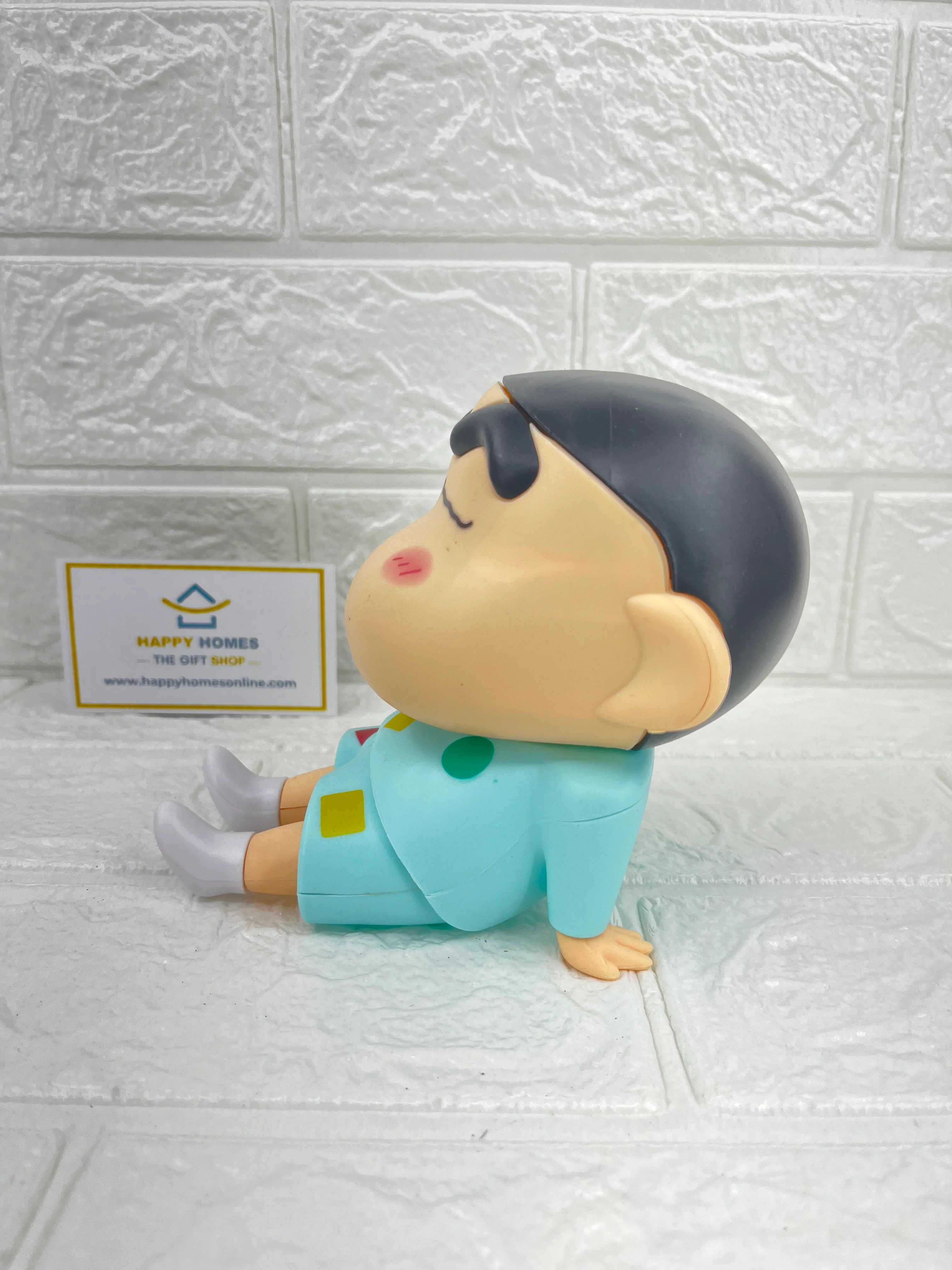 12 cm Big Light Blue Shin-chan Mobile Stand Figurine - Image 3