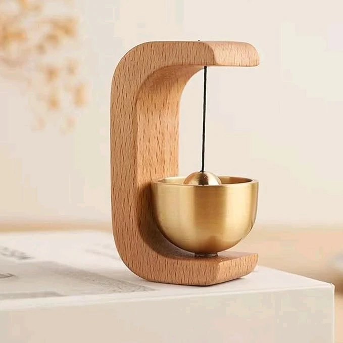 Brass bell with magnet - Image 2