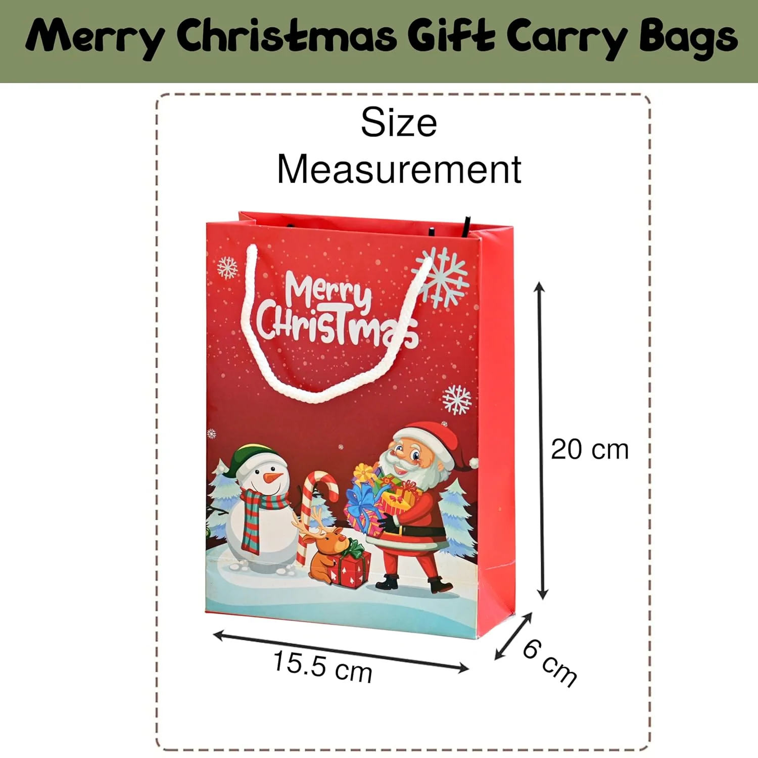 Christmas paper gift bag - Image 6