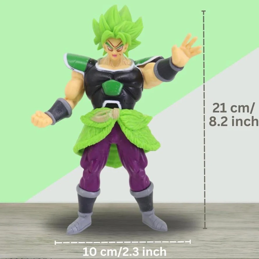 21 cm Green Hair Broly Dragon Ball Super Figurine - Image 3