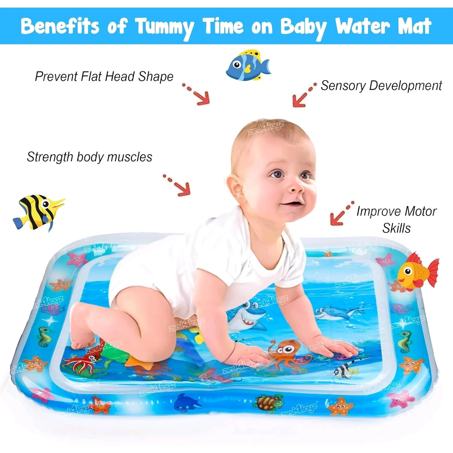 Infinno Inflatable Mat Premium Baby Water Play Mat - Image 5