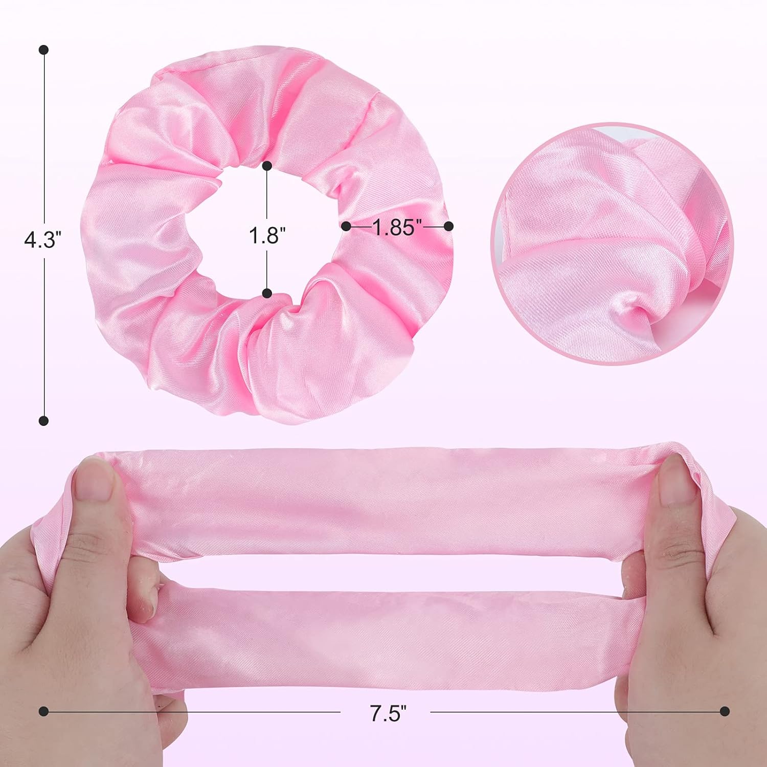 LED Hair Scrunchies Light Up Elastic Bands - Image 7