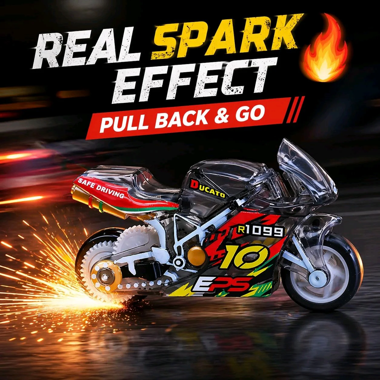 Mini Sparking Bike Keychain - Image 3